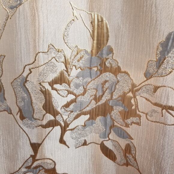 Calvin Klein Women's Metallic Off The Shoulder Cocktail Evening Dress Size 4 - Picture 5 of 9